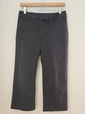 Express Black Pinstripe Cigarette Trouser Size 8
